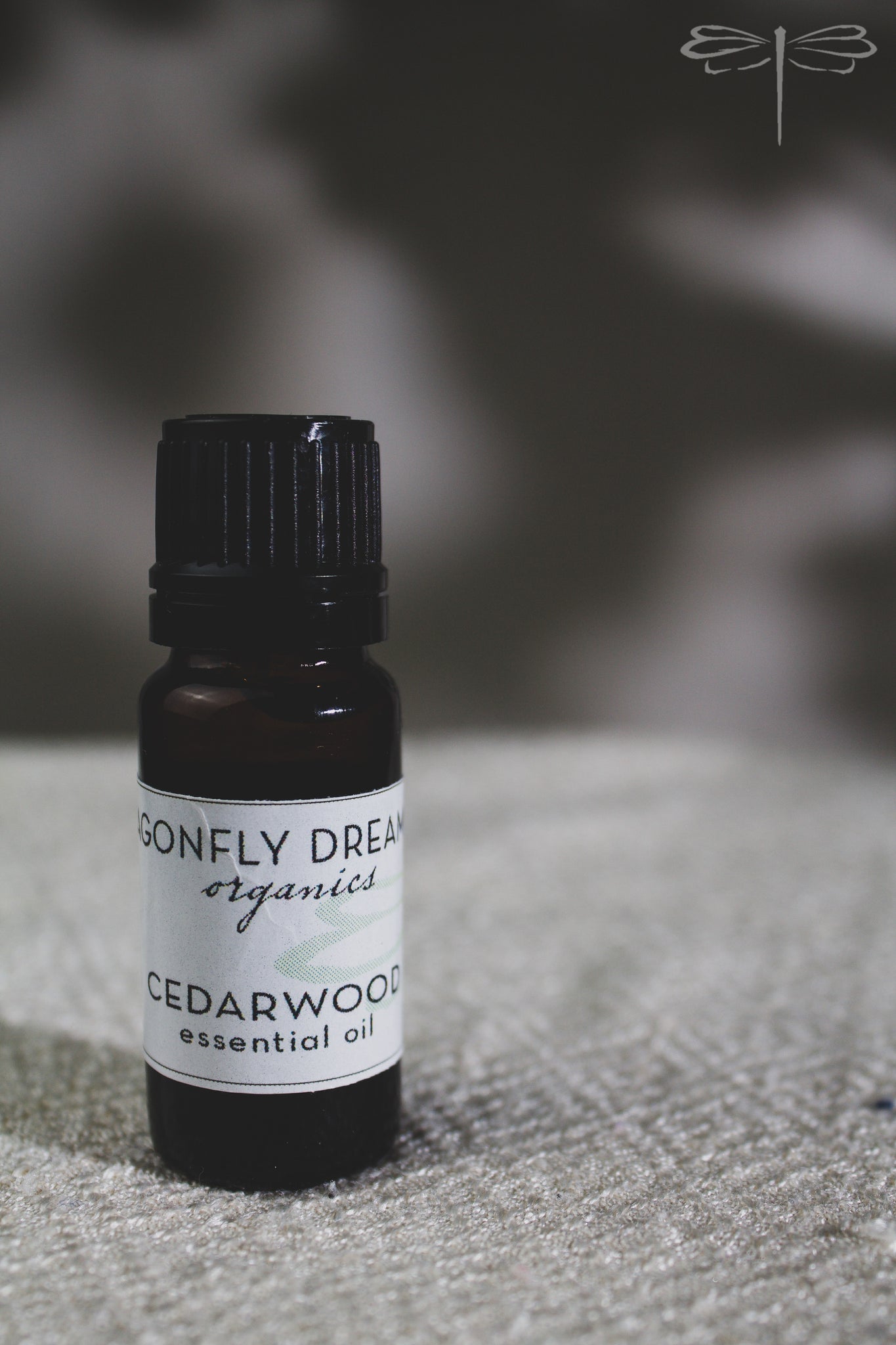 Pictured here, Cedarwood Maroc Essential Oil by Dragonfly Dreaming Organics